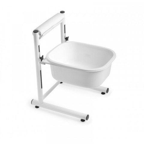 Foot bathtub, height adjustable