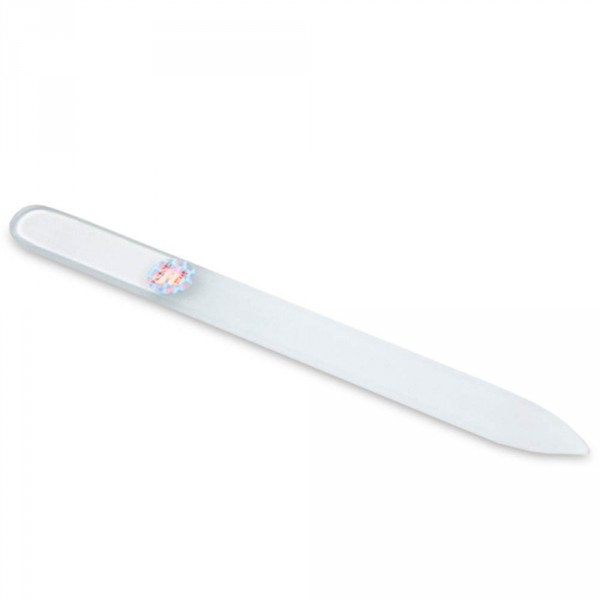 glass nail file, transparent, 14 cm (5.5 in)