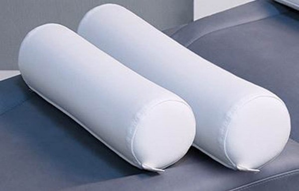 Cylindrical neckroll, 60cm, white