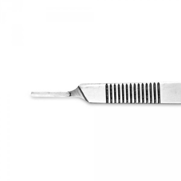 Scalpel blade holder for SWANN-MORTON no. 3, stainless steel