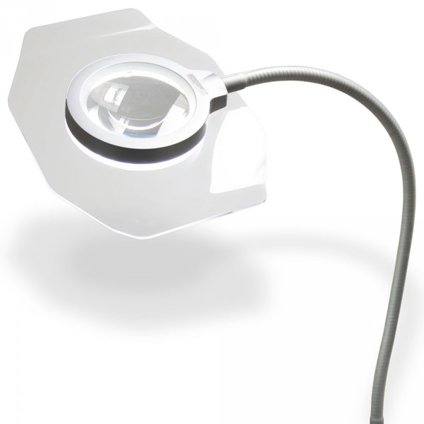 Gharieni LED magnifying lamp &#039;Circle&#039; with PlexiShield