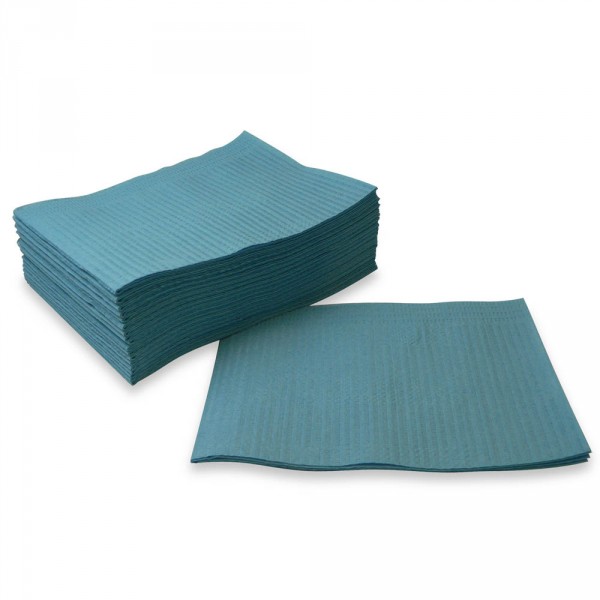 foot care towels, PE, blue, 48 x 33 cm, 500 pieces