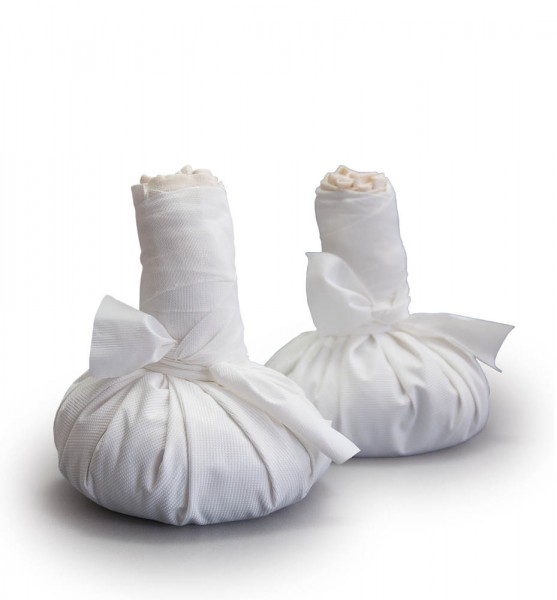 Pair of quartz poultice large (550g), incl. 2 protection cover PU