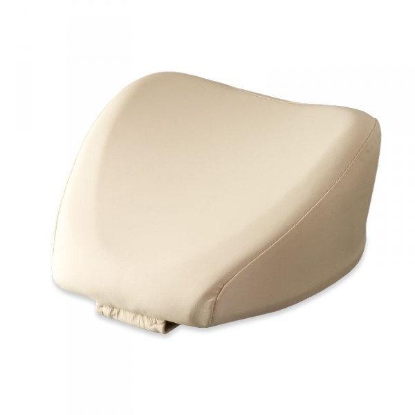 Dentalax neck support for treatment tables, cream (PU), with Velcro fastening