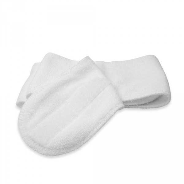 Terry cloth hair band, white, 8 cm (3.15 in)