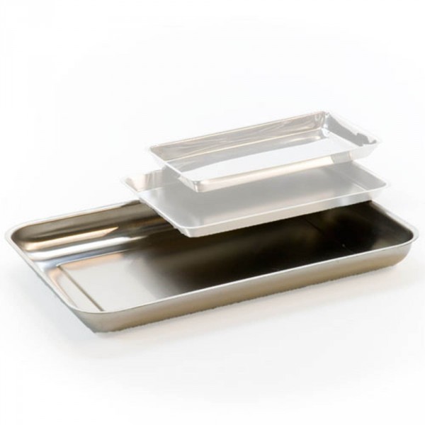 instruments tray, stainless steel, 300 x 220 mm