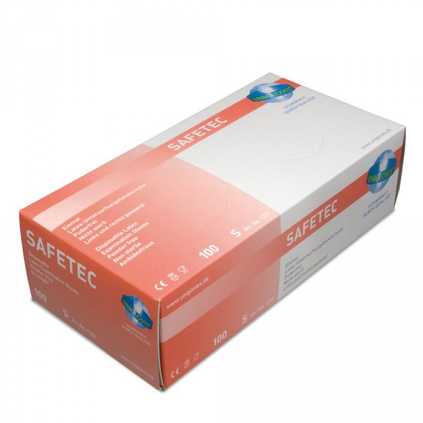 Latex gloves, without powder, size S, 100 pieces