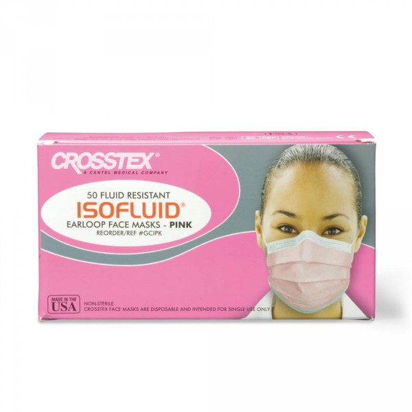 Isofluid face masks, pink, 50 pieces