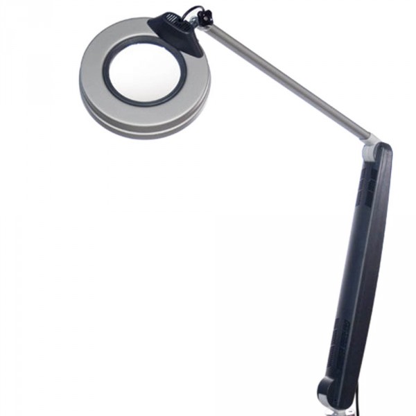 Magnifying lamp De Luxe NEO LED titanium, 3.5 dioptries