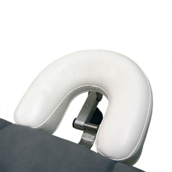 U-shaped headrest, synthetic leather white