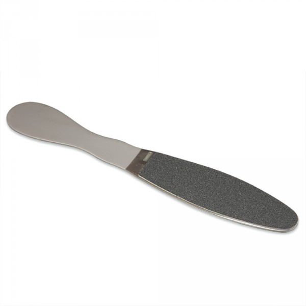 Callus file, from stainless steel with exchangeable emery