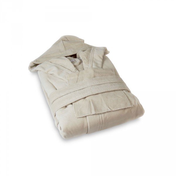 Women&#039;s Bathrobe, Size L, Creme
