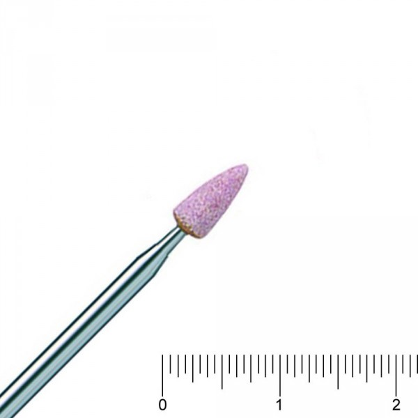 ceramic grinding tool, pointed, pink, 035