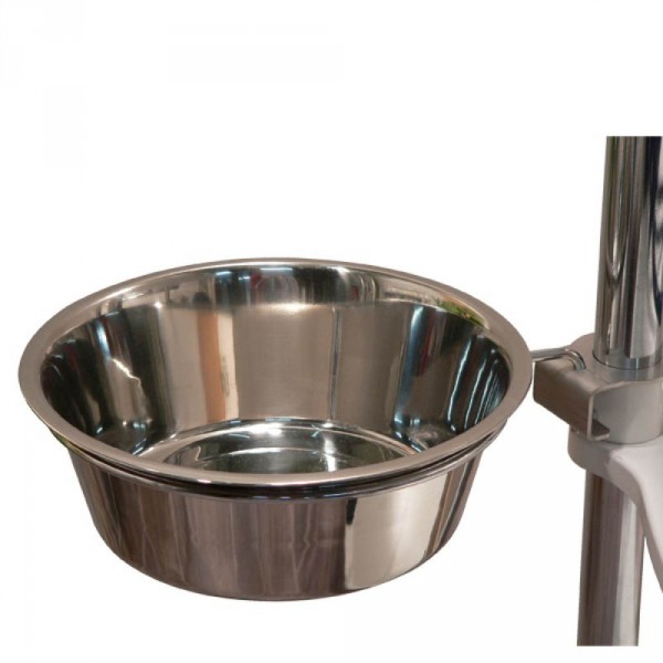 Water bowl with fixture